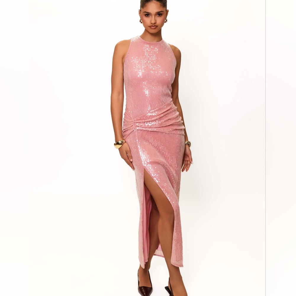 Hutch aluminum Pink Sequin Dress
